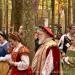 View the image: Greeting the faire patrons