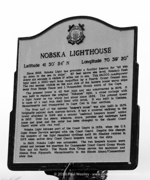 Nobska Lighthouse sign